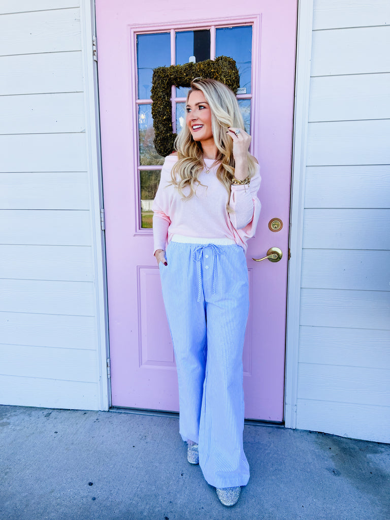 The Anywhere Off Shoulder Top - Petal Pink