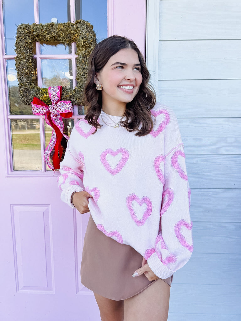 Heart On A Mission Heart Detailed Sweater