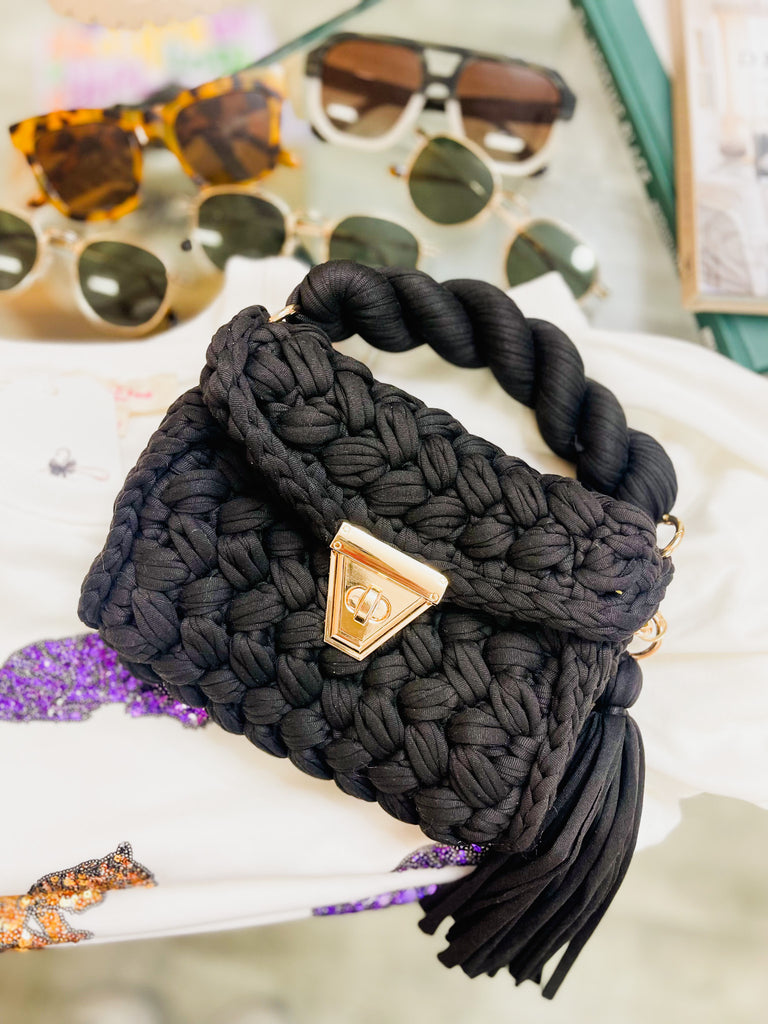 The KC Braided Bag - Black