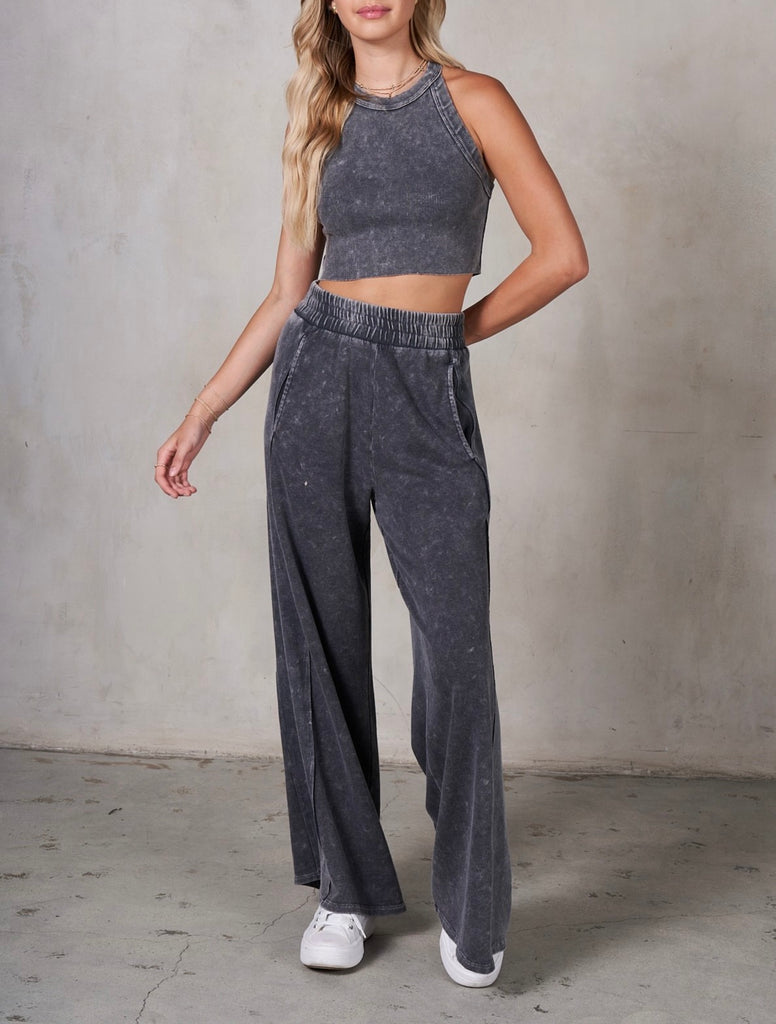 On The Go 2 Piece Set - Charcoal