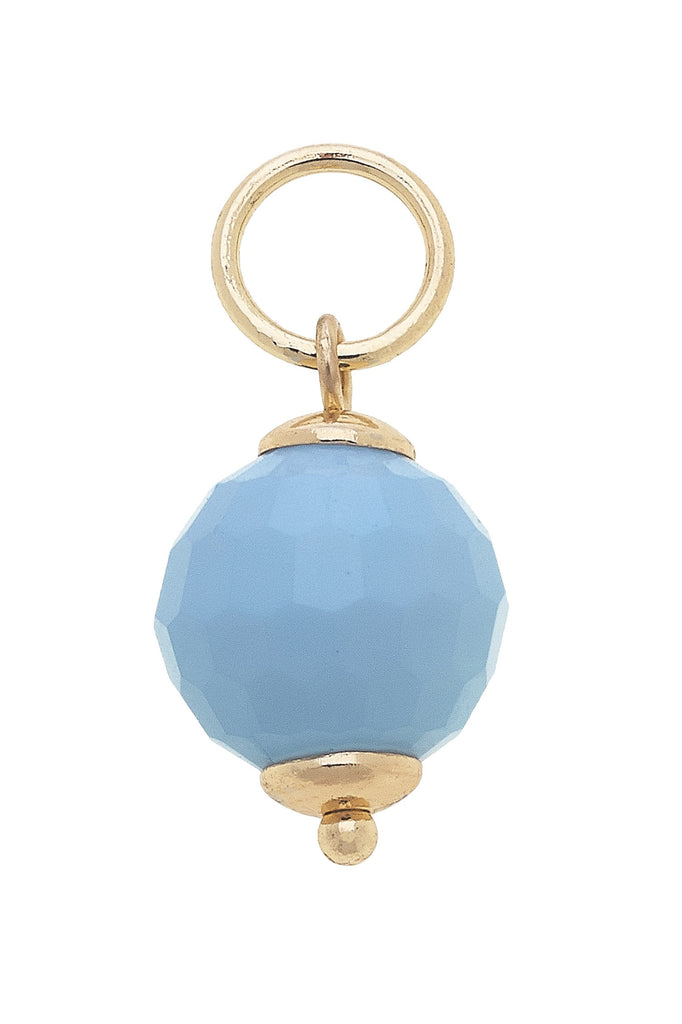 Resin Bead Charm in Light Blue