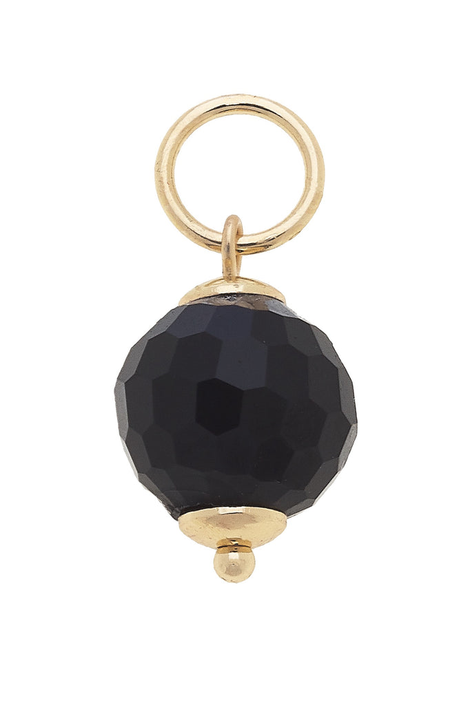 Resin Bead Charm in Black