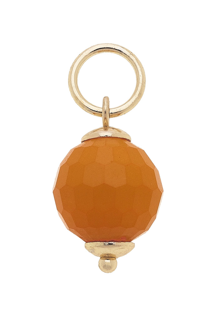 Resin Bead Charm in Orange